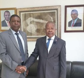 H.E Amb. Josphat Maikara Receives Amb. of South Africa H.E Phakola Fannie