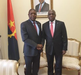 H.E Amb. Josphat Maikara with the Angolan Minister for External Relations