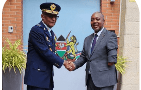 Chief of General Staff of the Angolan Armed Forces signs condolence book at the Embassy